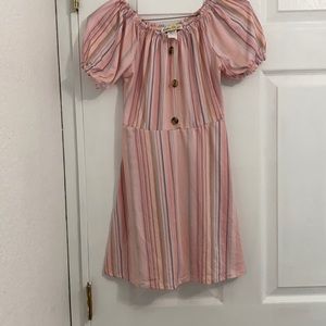 Dream Girl Pink Dress Girl-Elastic waistbands